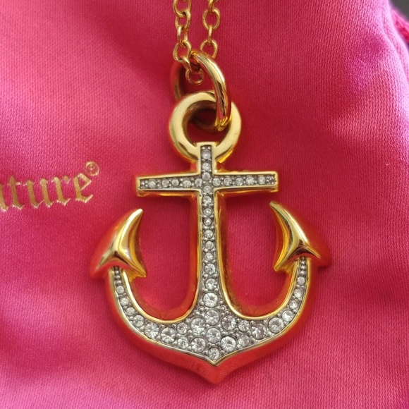 Juicy Couture crystal anchor necklace - Picture 2 of 3
